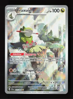 Fraxure 077/064 Illustration Rare Shrouded Fable Pokemon Near Mint - Image 1