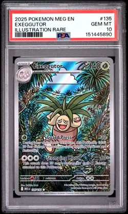 PSA 10 EXEGGUTOR 135/132 ILLUSTRATION RARE MEGA EVOLUTION POKEMON 🍃 - Image 1