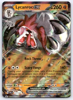 Lycanroc ex 117/193 Paldea Evolved Holo Pokemon NM - Image 1