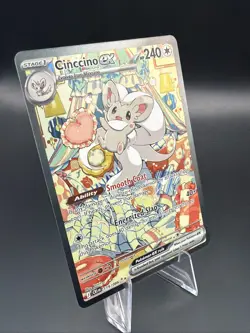 Pokemon Cinccino EX 119/086 Chaos Rising Full Art Holo Ultra Rare 240 HP EN - Image 3