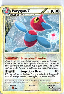 060PK007 - Porygon-Z - 7/102 - Triumphant- Rare Holo MP - Image 1