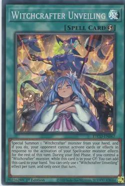Yugioh Witchcrafter Unveiling ETCO-EN067 Super Rare NM - Image 1
