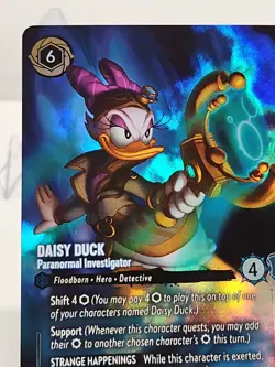Daisy Duck - Paranormal Investigator 24/P3 Set Champ Foil Promo Top 8 NM Lorcana - Image 2