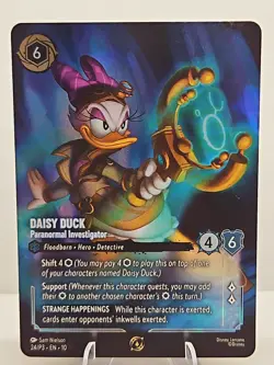 Daisy Duck - Paranormal Investigator 24/P3 Set Champ Foil Promo Top 8 NM Lorcana - Image 1