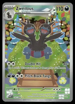 Pokemon Cards Zweilous 147/086 White Flare Holo Illustration Rare NM - Image 1