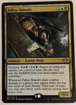 MTG English Magic Card Near Mint FALLEN SHINOBI from Modern Horizons - Image 1