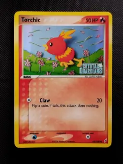 (EX) Torchic 65/100 2006 EX Crystal Guardians Reverse Holo Stamped Pokemon Card - Image 1