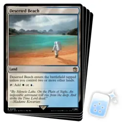 DESERTED BEACH X4 Universes Beyond: Doctor Who Magic MTG MINT CARD - Image 1