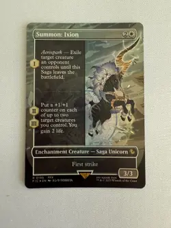 Summon: Ixion (Borderless Foil) - Commander: FINAL FANTASY (FIC) #195 - Image 1