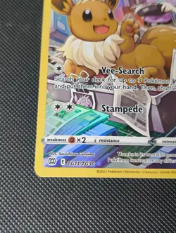 Eevee TG11/TG30 Ultra Rare Trainer Gallery Card Brilliant Stars NM Condition - Image 5