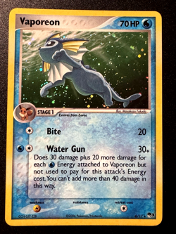 Vaporeon 6/17 POP Series 3 Promo Pokemon Card Holo Foil Rare Near Mint - Image 1