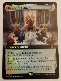 Throne of Eldraine (Extended Art) Commander: Wilds of Eldraine Foil Rare NM+ - Image 1