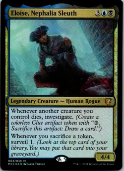 Eloise, Nephalia Sleuth 3 Foil Commander: Innistrad: Midnight Hunt MTG NM - Image 1