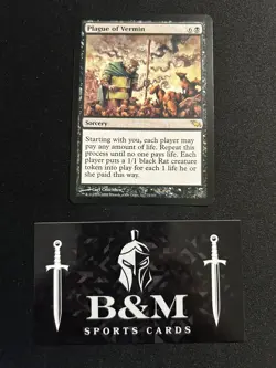 Lightly Played, English - 1 x MTG Plague of Vermin Shadowmoor - Image 1