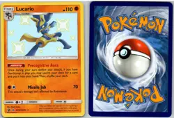 Lucario SV22/SV94 Shiny Rare Hidden Fates Shiny Vault Pokemon NM - Image 3