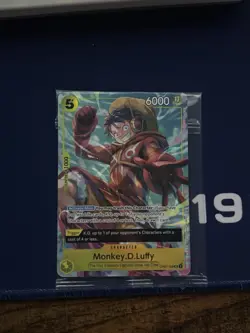One Piece Monkey.D.Luffy OP07-109 Promotion Super Rare Foil 6000 Power English - Image 1
