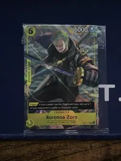 Bandai One Piece CCG Roronoa Zoro OP07-113 Egghead UC Foil English 6K - Image 1