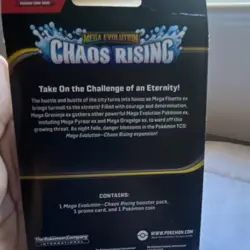 Pokemon TCG Mega Evolution—Chaos Rising Booster Pack 20 Cards Toxel Promo Coin - Image 4