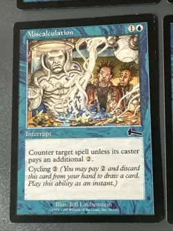 Miscalculation X4 Urza’s Legacy Various Condition See Pics Front/back - Image 3