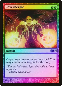 Reverberate FOIL Magic 2011 / M11 PLD Red Rare MAGIC GATHERING CARD ABUGames - Image 1