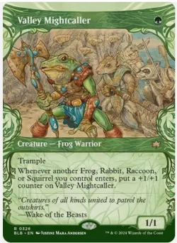 Valley Mightcaller (Showcase, #326, NM-M) Bloomburrow (BLB), MTG - Image 1