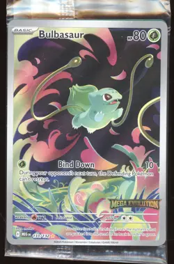 2025 Pokemon Mega Evolution Bulbasaur (sealed) Secret Rare #133/132 - Image 1