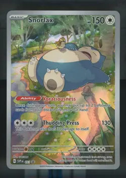 Pokemon Card - Snorlax SVP 051 Scarlet & Violet 151 Black Star Promo NM #0053 - Image 1