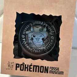 🔥 EXCLUSIVE Pokemon Fossil Museum Excavator Pikachu & Tyrantrum Skeleton Coin🔥 - Image 1