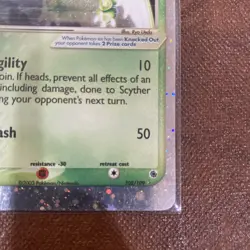 2003 pokemon Ruby and Sapphire (RS) Scyther EX #102/109 - Image 5