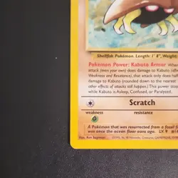 Kabuto #50/62 Fossil Unlimited Regular Common Eng 30HP Stage 1 WotC - Image 3