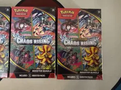 POKEMON - Chaos Rising Booster Bundle | LOT OF THREE (3) | SEALED - Image 3