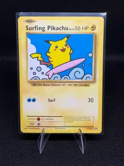 Pokemon TCG Surfing Pikachu #111 Pokemon Evolutions LP/MP - Image 1