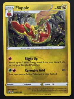 SWIRL 🌀 Flapple Cosmos Holo Black Star Promo - SWSH189 Pokemon TCG LP+ - Image 1