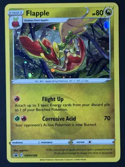 SWIRL 🌀 Flapple Cosmos Holo Black Star Promo - SWSH189 Pokemon TCG LP+ - Image 3