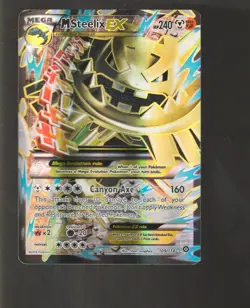 POKEMON M STEELIX EX STEAM SIEGE XY 109/114 ULTRA RARE - Image 1