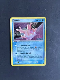 Pokemon TCG Corsola EX Unseen Forces 37/115 Reverse Holo Uncommon 2005 - LP - Image 1