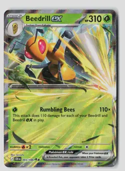 Beedrill ex 003/086 Double Rare Chaos Rising Pokemon NM - Image 1
