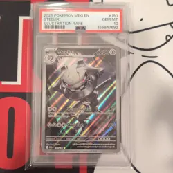 Pokemon TCG 2025 ME01 Mega Evolution Steelix 150/132 Holo PSA 10 - Image 1