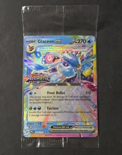 Pokemon Glaceon EX 026/131 Prismatic Evolutions Stamp Promo Sealed - Image 1