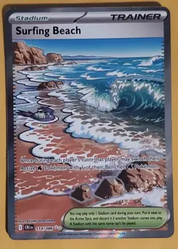Pokemon TCG Surfing Beach 114/086 Chaos Rising Full Art Holo - Image 1