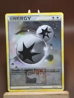 Pokemon HP Double Colorless Energy 103/123 League Promo Crosshatch - Image 1
