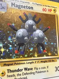 1999 Pokemon Base Set Magneton 9/102 Holo Rare WOTC | LP - Image 2