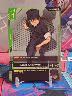 Duo Maxwell Store Tournament Promo: Gundam TCG Card Game *English *Holo - Image 1