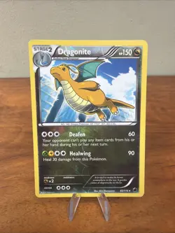 Pokemon card Dragonite Reverse Holo 83/116 BW Plasma Freeze LP - Image 1