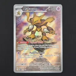 Pokemon TCG Card Alakazam MEP009 Mega Evolution ETB Black Star Promo - NM - Image 1
