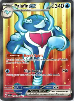 Palafin ex 193/167 Ultra Rare Twilight Masquerade Pokemon Holo Near Mint - Image 1