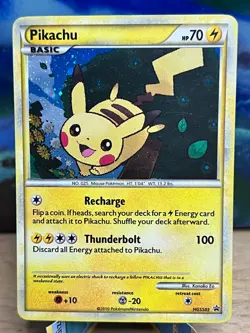 HGSS Black Star Promos Pikachu HGSS03 Promo Pokemon LP - Image 1