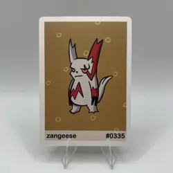 Pookiemoot Gen 3 - Zangeese (Zangoose) #0335 - Pokemon Fan Art Non TCG - Image 1