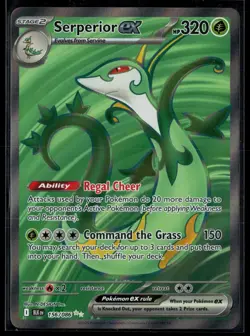 Serperior ex 156/086 Black Bolt Ultra Rare Holo Pokemon - Image 1