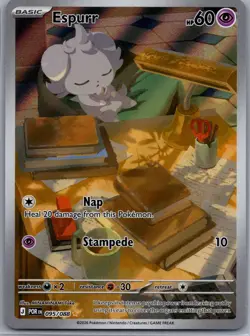Espurr 095/088 Holo Illustration Rare Perfect Order Pokemon Near Mint - Image 1